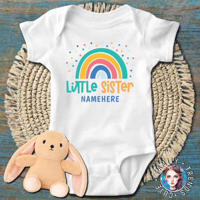Little Sister Rainbow Baby Strampler (Von Creator hochgeladen)