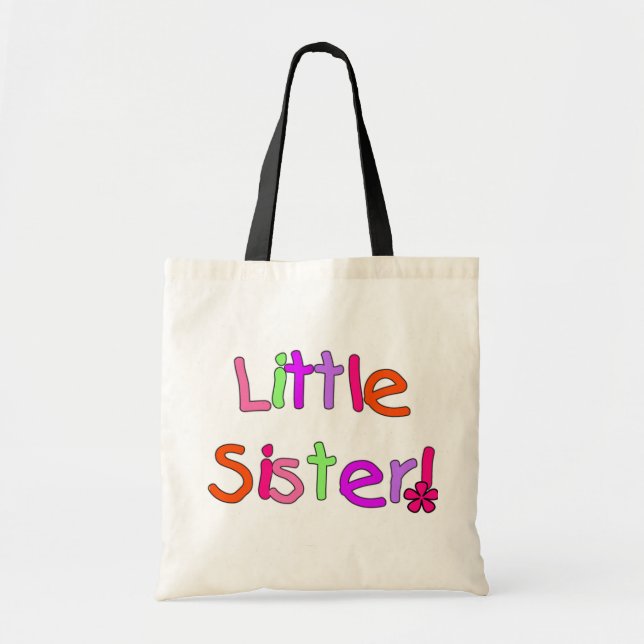 Little Sister T - Shirt und Geschenke Tragetasche (Vorne)