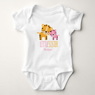 Little Sister Tiger Baby Strampler