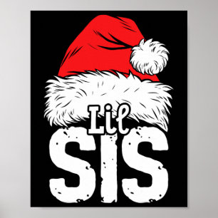 Little Sister Weihnachtsfamilie Matching Pyja Poster