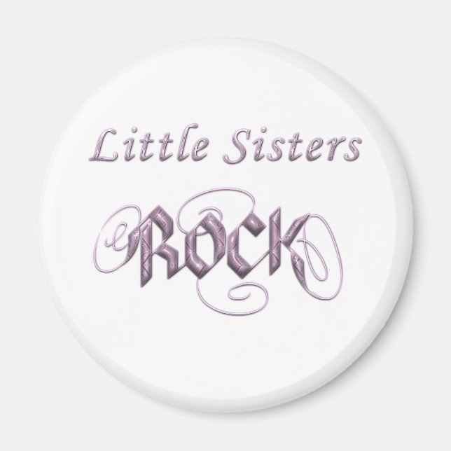 Little Sisters Rock Magnet (Vorne)