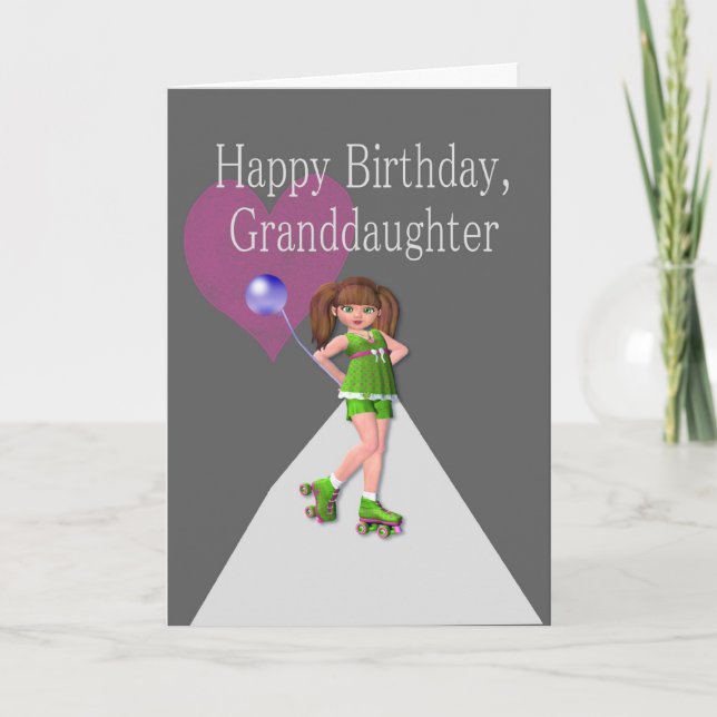 Little Skater Girl Karte (Vorderseite)