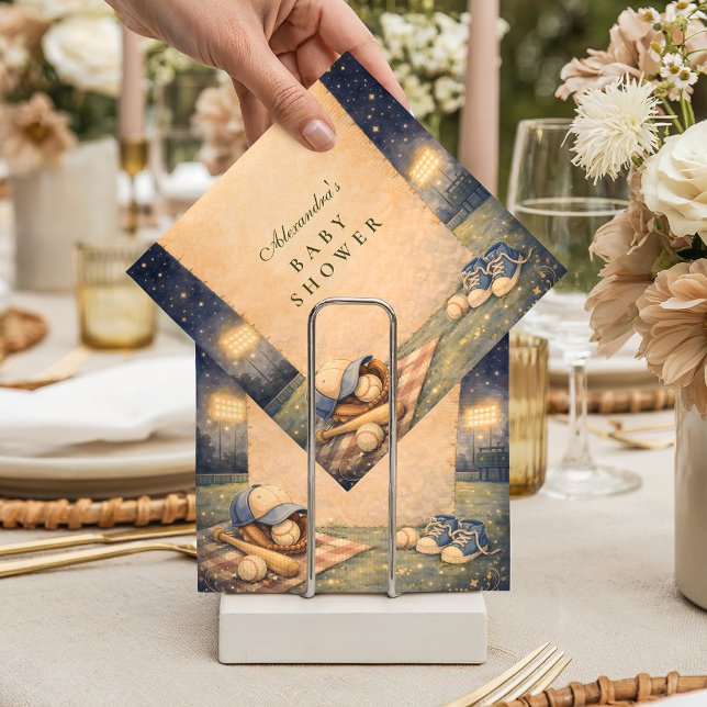 Little Slugger Baseball Baby Shower Serviette (Von Creator hochgeladen)