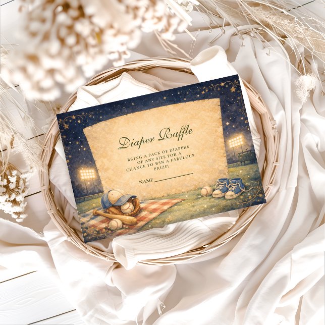 Little Slugger Baseball Diapper Raffle Begleitkarte (Von Creator hochgeladen)