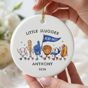 Little Slugger Baseball-Schmuck Keramik Ornament