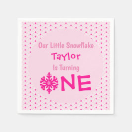 Little Snowflake 1. Geburtstag Serviette