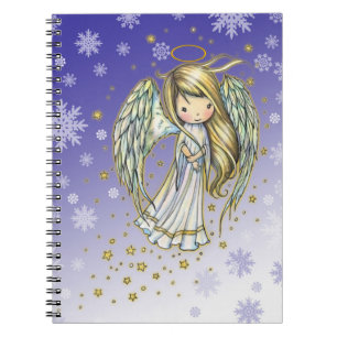 Little Snowflake Engel Mädchen Notizbuch Notizblock
