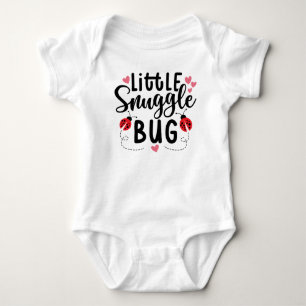 Little Snuggle Bug Short Sleeve Baby Bodysuit Strampler