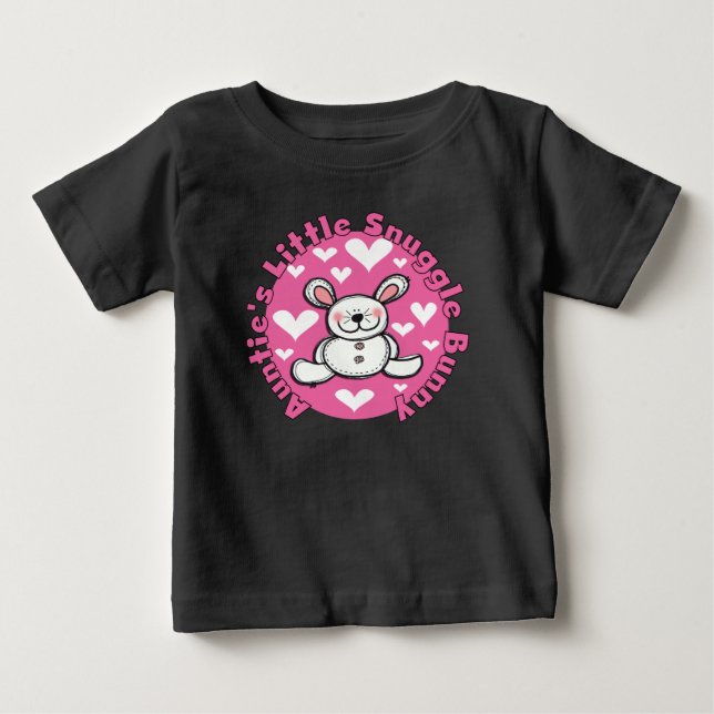 Little Snuggle Bunny Raglan Tante T - Shirt (Vorderseite)