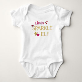 Little Sparkle Elf Weihnachtsspass Baby Strampler