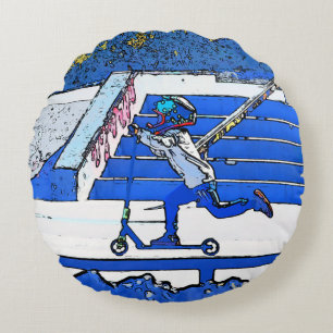 Little Speedster - Scooter Rider Coussin rond