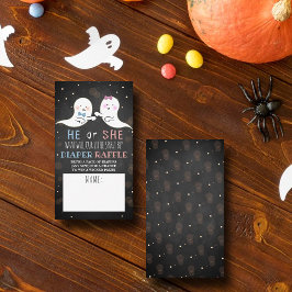 Little Spirit Halloween Ghosts Gender Reveal Party Begleitkarte