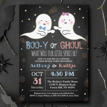 Little Spirit Halloween Ghosts Gender Reveal Party