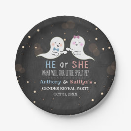 Little Spirit Halloween Ghosts Gender Reveal Party Pappteller