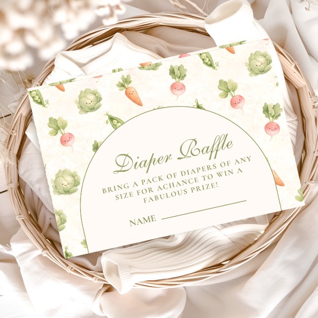 Little Sprout Elegant Botanical Diapper Raffle Begleitkarte (Von Creator hochgeladen)
