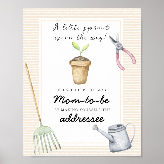 Little Sprout - Helfen Sie der betriebsamen Mama Poster (Vorne)