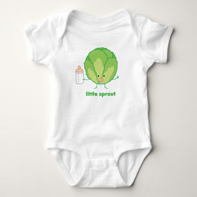 Little Sprout | nach Queenie-Karten Baby Strampler (Vorderseite)