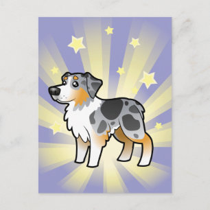 Little Star Australian Shepherd Postkarte