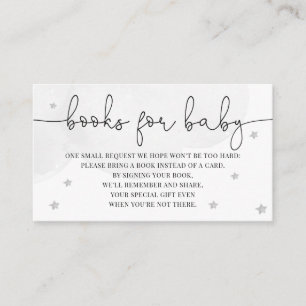 Little Star Baby Duschbücher für Baby Grau Begleitkarte