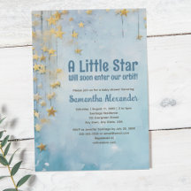 Little Star Blue Babydusche