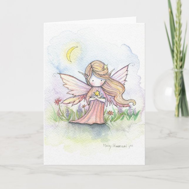 Little Star Fairy Grußkarte Karte (Vorderseite)
