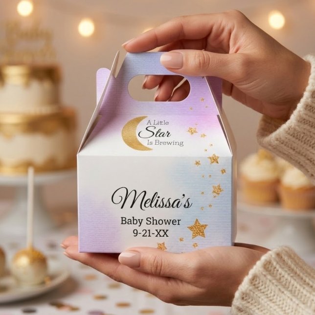 Little Star Is Brewing Celestial  Geschenkschachtel (Little Star Is Brewing Celestial Favor Boxes)