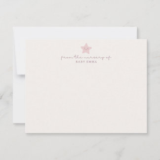 Little Star Nursery Stationery Note Card Einladung