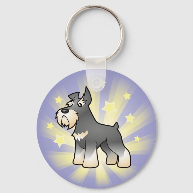 Little Star Schnauzer Schlüsselanhänger (Vorderseite)