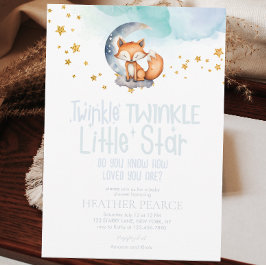 Little Star Woodland Fox Kinderdusche Einladung
