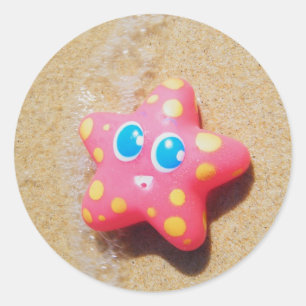 Little Starfish Runder Aufkleber