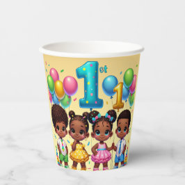 Little Stars First Birthday Bash Pappbecher