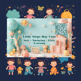 Little Steps Day Care Small Business QR Code  Visitenkarte