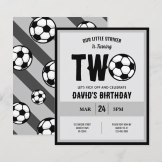 Little Striker Soccer Budget 2. Geburtstag Einladu