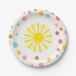 Little sunhine Paper Tellers Birthday Girl Pink Pappteller