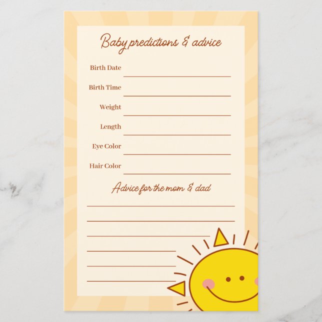 Little Sunshine Boy Baby Shooting Game (Vorderseite)