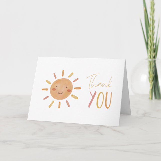 Little Sunshine Carte de remerciements d'anniversa (Devant)