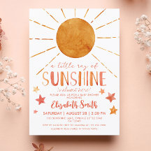 Little Sunshine Girl Whimsical Baby Dusche