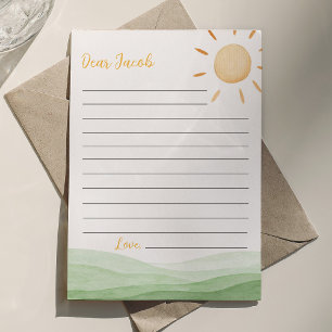 Little Sunshine Time Capsule Note Card Dankeskarte