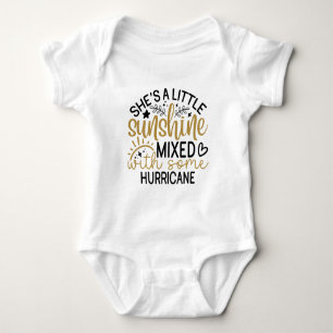 Little Sunshine Typography Baby Strampler