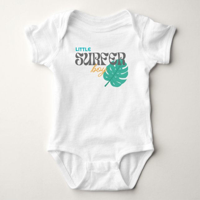 Little Surfer Boy - Baby Bodysuit Strampler (Vorderseite)