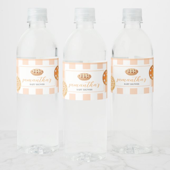 Little Süsse Pie Gingham Baby Shower (Flaschen)