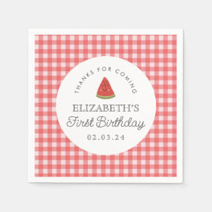 Little Sweet Melon First Geburtstag Serviette