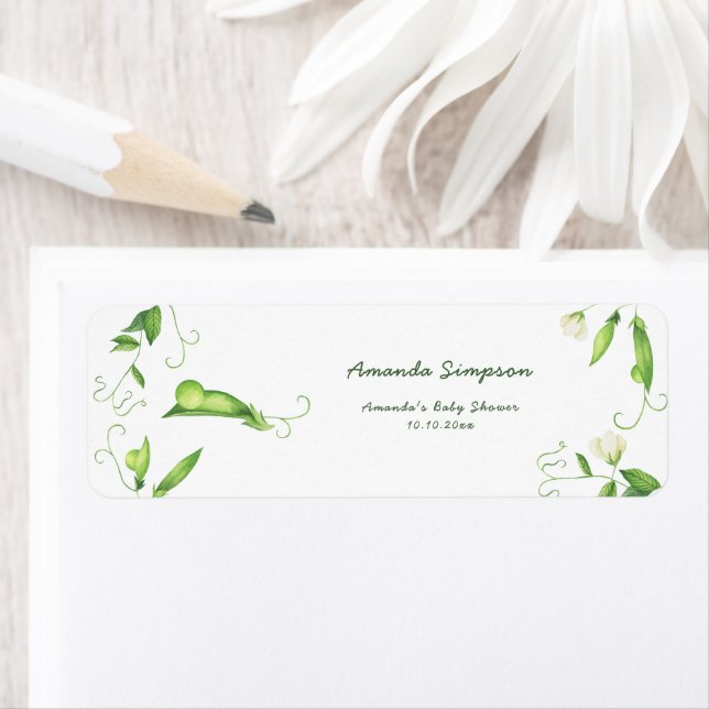 Little Sweet Pea Baby Shower Thank You (Insitu)