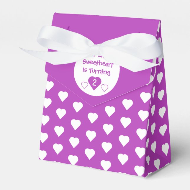 Little Sweetheart 2. Geburtstag Geschenkschachtel (Vorderseite)