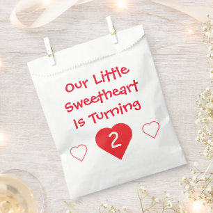 Little Sweetheart 2. Geburtstag Geschenktütchen