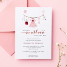 Little Sweetheart Baby Dusche Valentine Niedlich