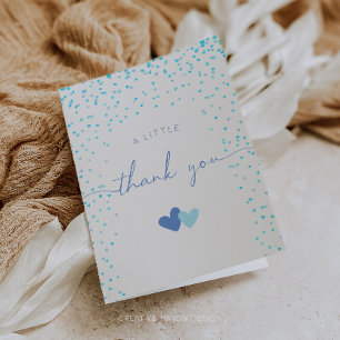 Little Sweetheart Blue geklappt Danke Karte