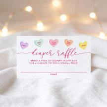 Little Sweetheart Candy Hearts Diaper Raffle