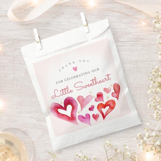 Little Sweetheart February Birthday Party Geschenktütchen (Ausgeschnitten)