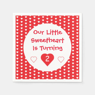 Little Sweetheart Kleinkind Geburtstag Serviette